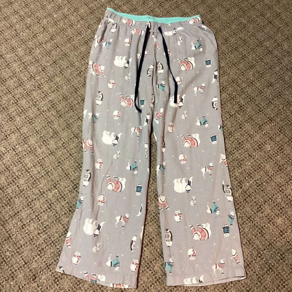 Sonoma Gray Polar Bear Print Pajama Lounge Pants * Size XS